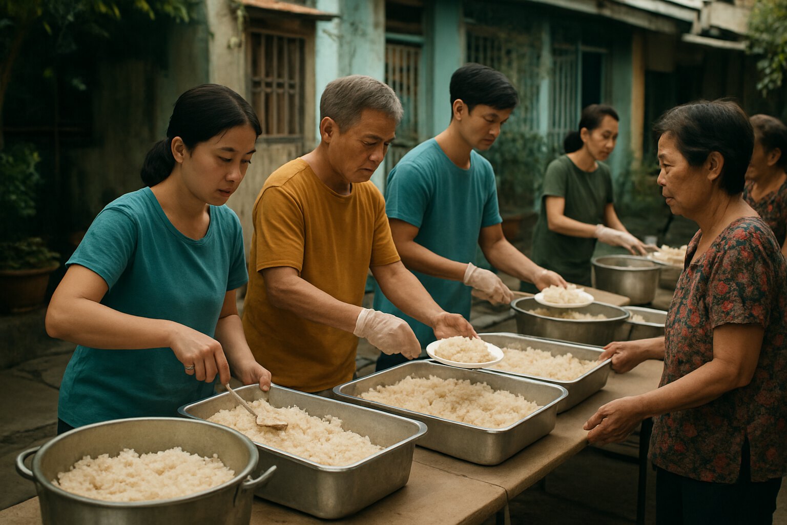 Ăn chay ở Chợ Mới: đạo tu tại gia và những bếp cơm chay miễn phí khắp miền Tây