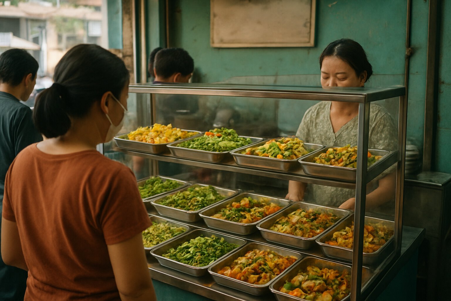 Ăn chay ở Gò Vấp: kinh tế của một quán cơm chay bình dân