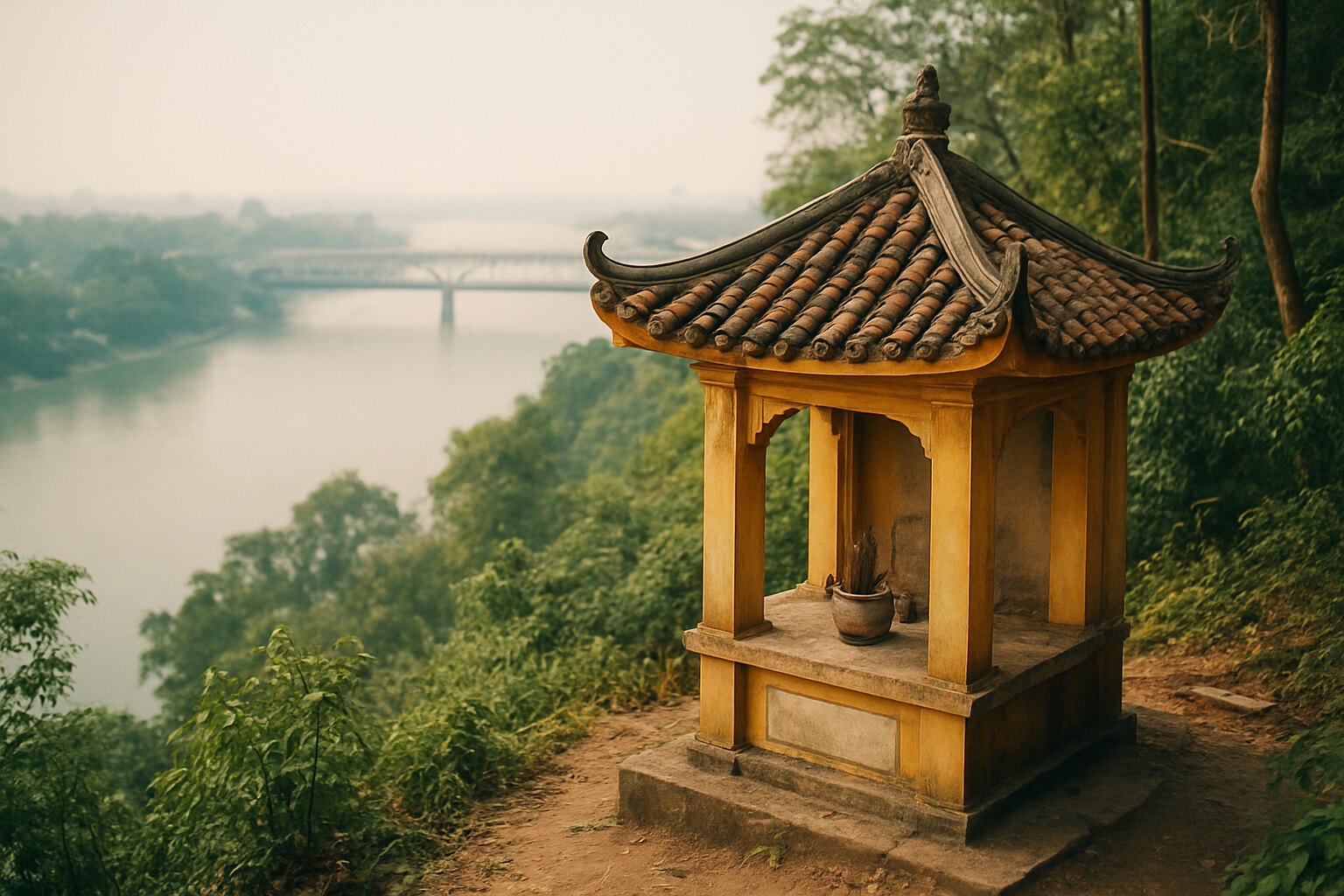 Ăn chay ở Lào Cai: ngôi đền thờ Trần Hưng Đạo dựng ngay cạnh cửa khẩu