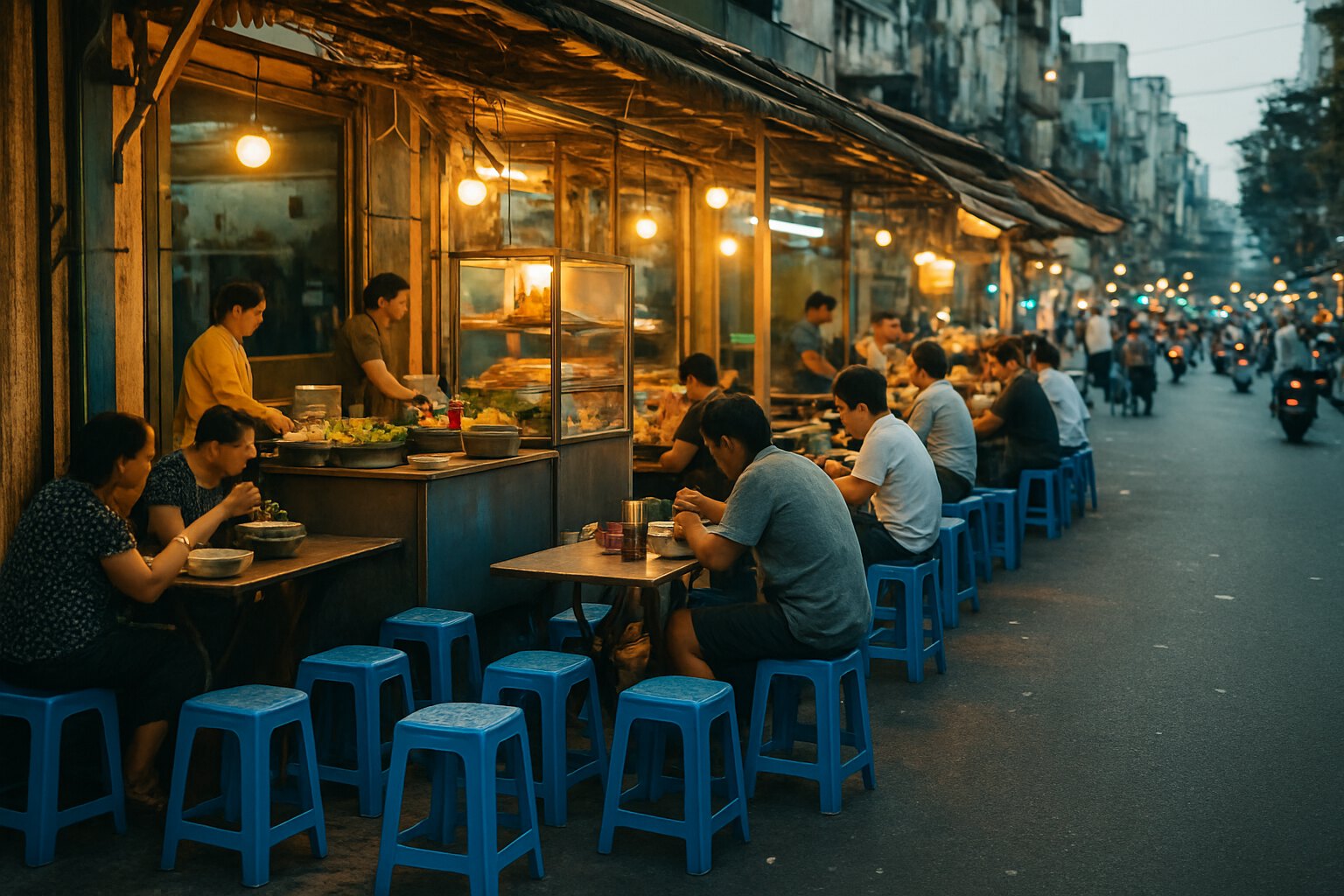 Ăn chay ở Quận 4: kinh tế vỉa hè và chỗ trống cho một quầy nhỏ