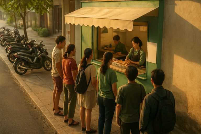 Full-moon and new-moon days: how to buy vegan banh mi in Saigon without queuing
