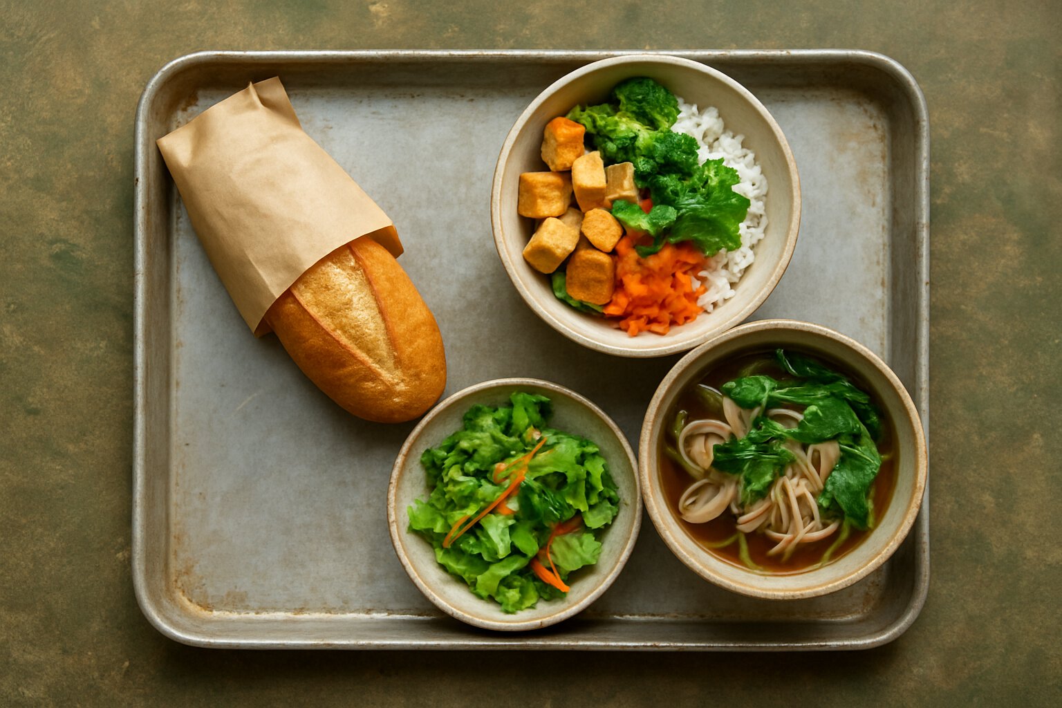 Bánh mì chay, cơm chay hay bún chay: chọn theo giờ và theo sức ăn