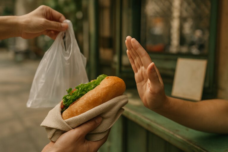 Cutting plastic when you eat out: five things you can do today