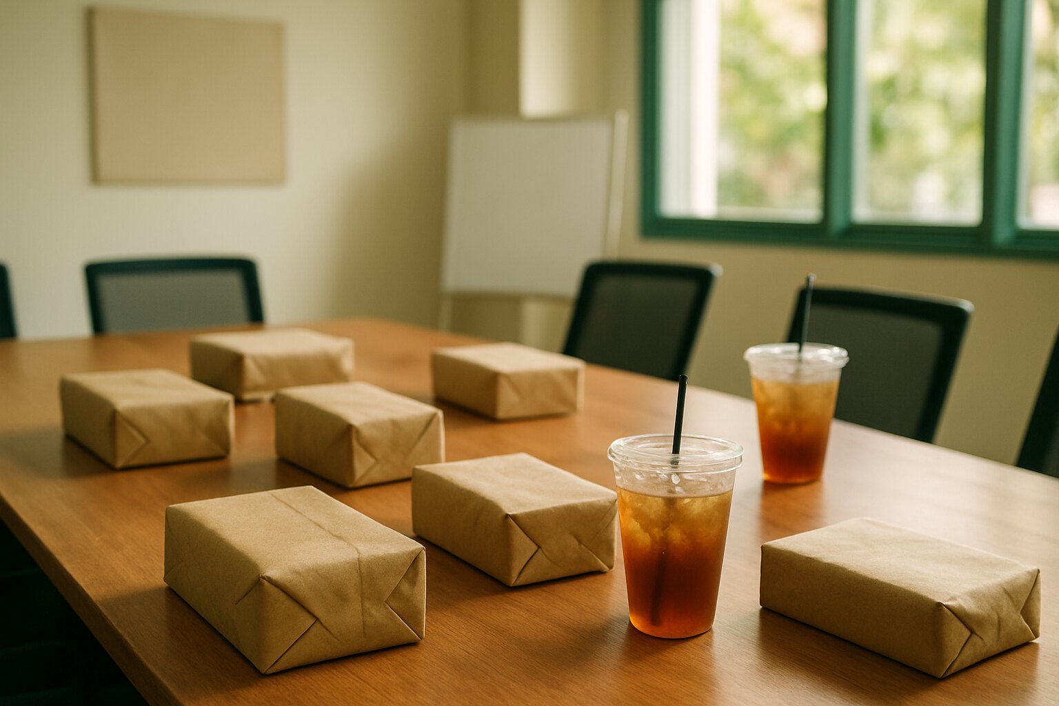 A standing weekly office order: settle it once and it runs for months