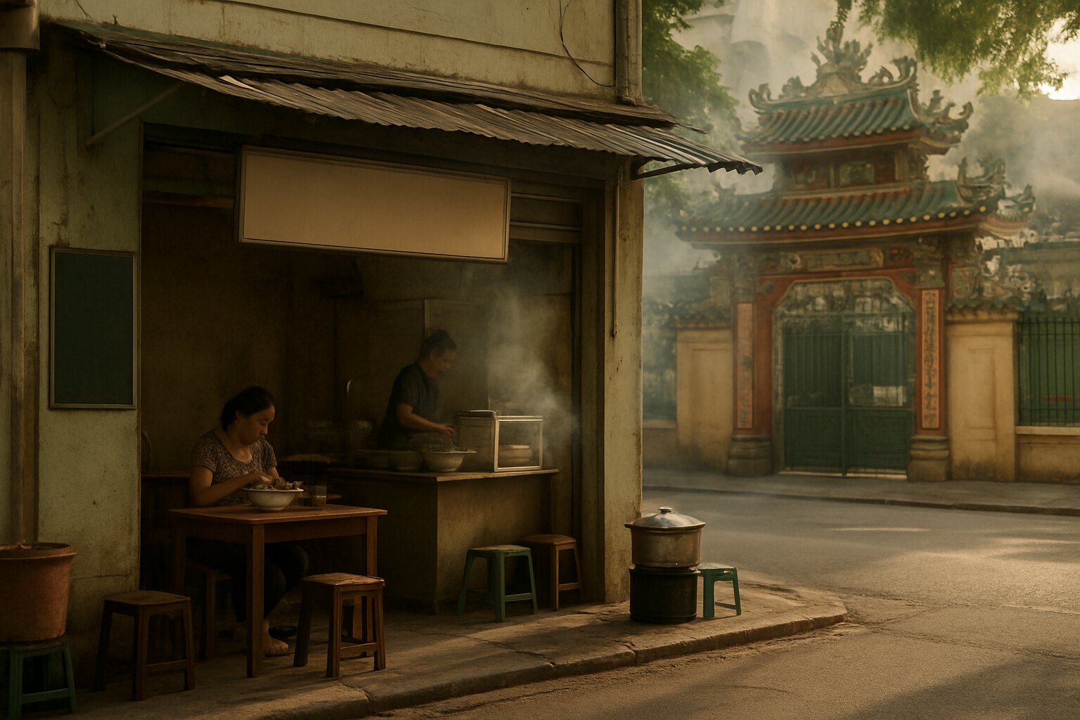 Why vegan restaurants cluster near temples